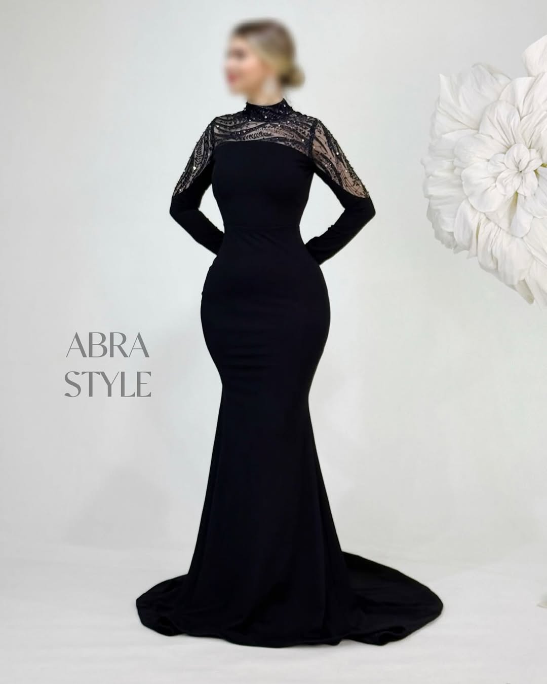 پیراهن ماکسی پوشیده بالا تور