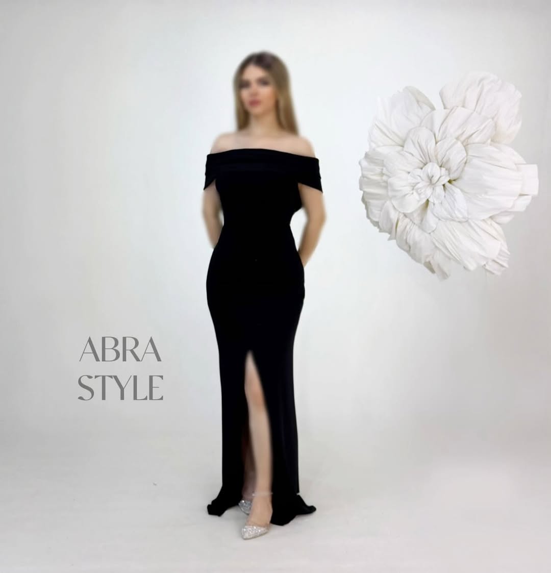 ماکسی یقه قایقی