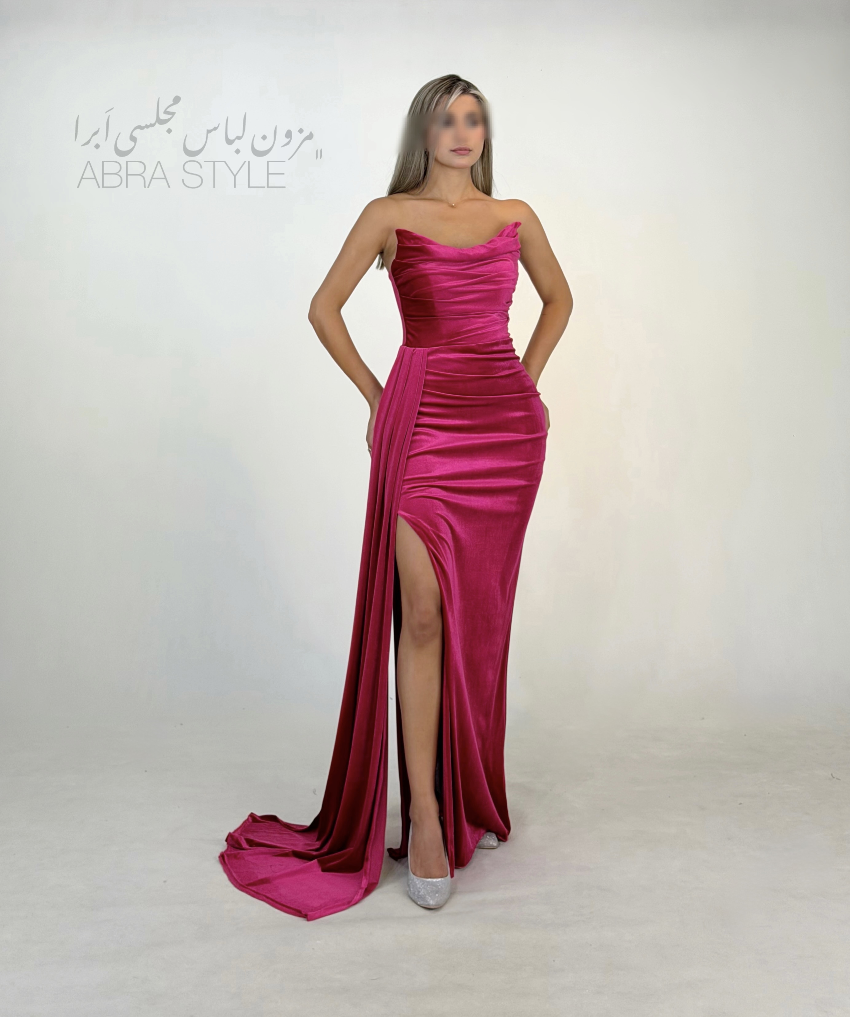 پیراهن مجلسی ماکسی دکلته کلاسیک