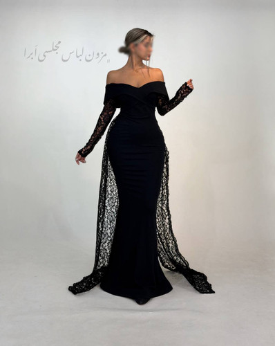 پیراهن مجلسی ماکسی یقه دلبری